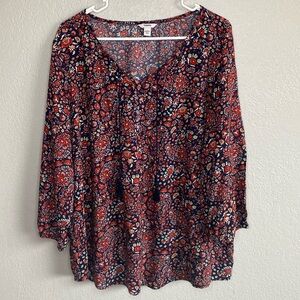 Sonoma floral blouse